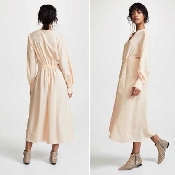 Vince Poet Midi Crinkle Dress - Picture 3 of 8